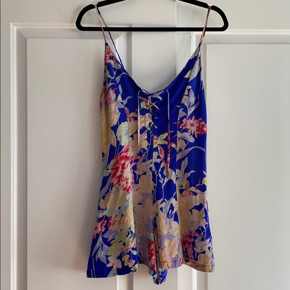 Anthropologie Pants - Yumi Kim Silk Floral Romper Anthropologie Sz S
